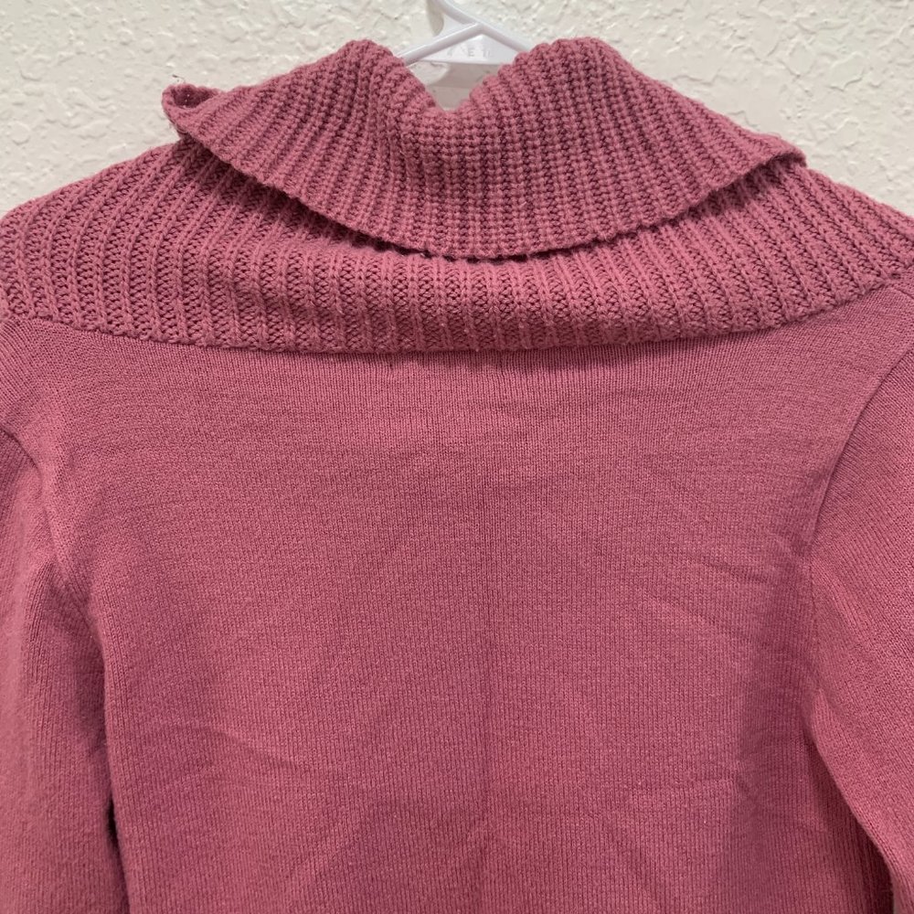 X.O.X.O Womens Sweater Turtle Neck Knit Size Large - Picture 5 of 7